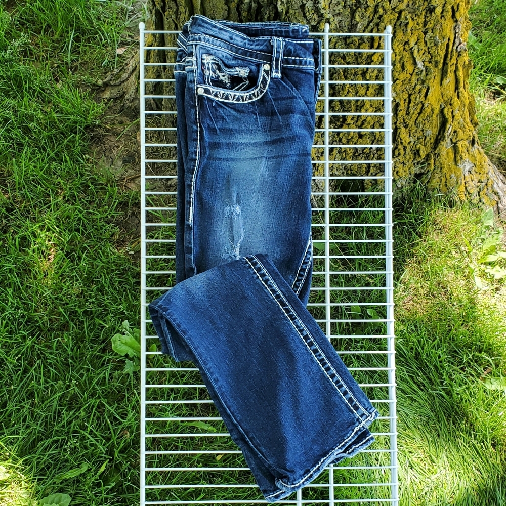 VIGOSS The New York Slim Boot Faded Jeans 9/10